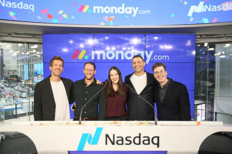 Matt Burns at the Nasdaq for monday.com IPO